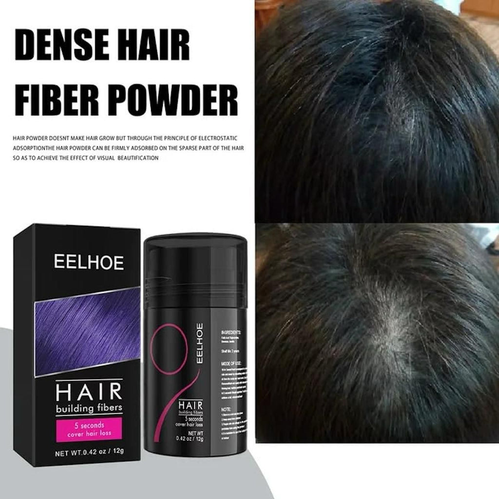 Hair Building Fiber Powder - Natural Hair Thickening Fiber for Men & Women