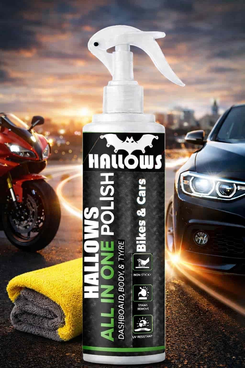 All in One Polish 150 ml and Microfiber Cloth