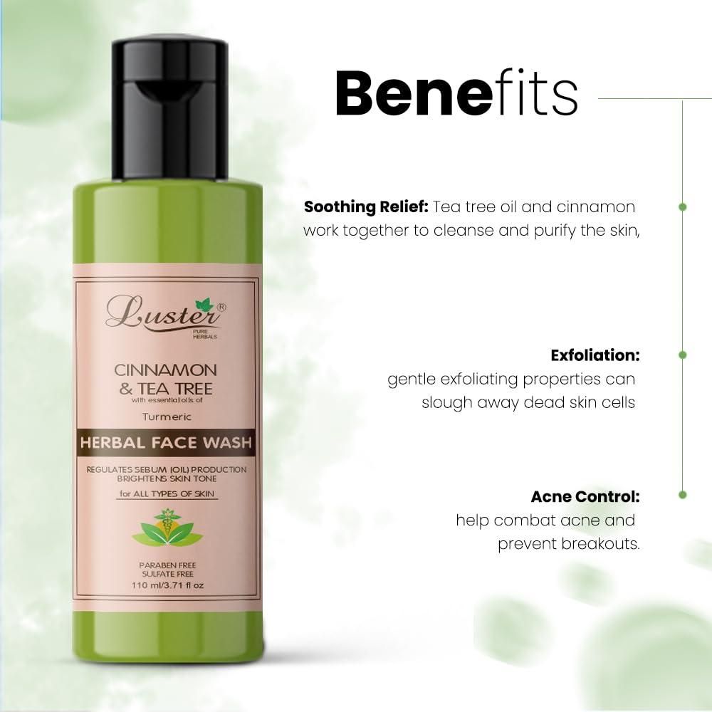 Cinnamon & Tea Tree Face Wash 110 ML (Pack of 2)