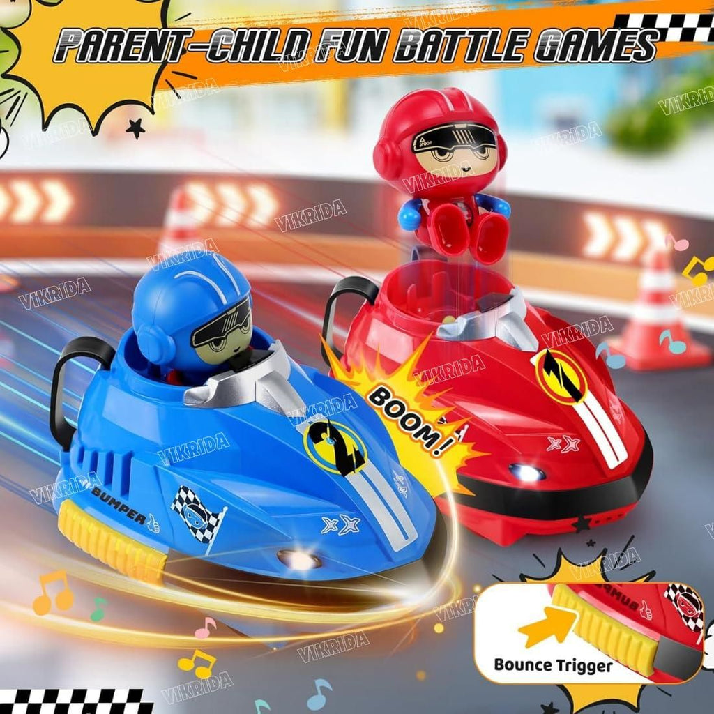 Set of 2 RC Bumper Cars with Ejecting Robots