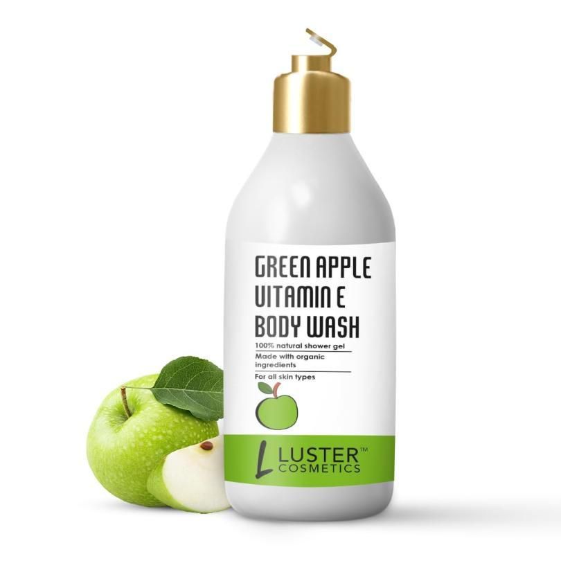 Green Apple Vitamin E Body Wash Shower Gel 300 ML (Pack of 1)