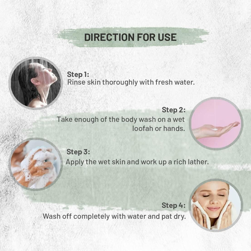 Green Apple Vitamin E Body Wash Shower Gel 300 ML (Pack of 1)